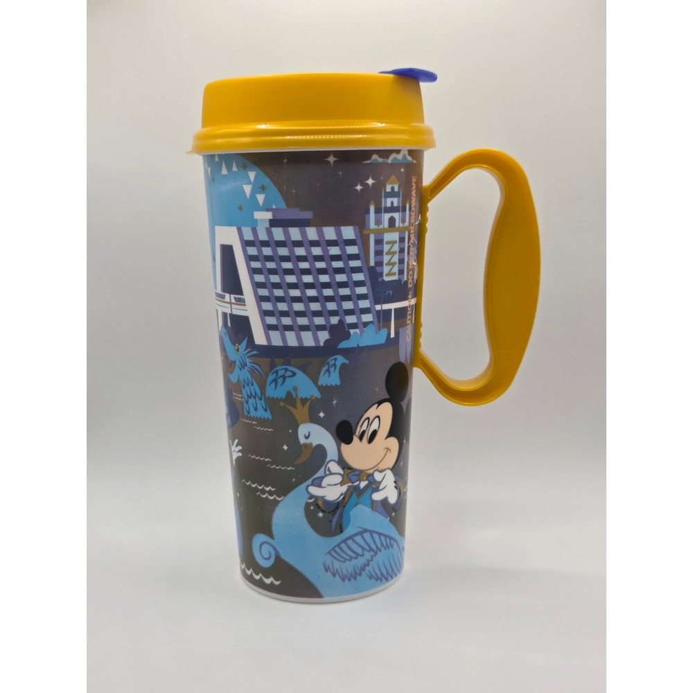 Disney Travel Mug Walt Disney World 50th Anniversary Mickey Mouse Stitch - Picture 1 of 6